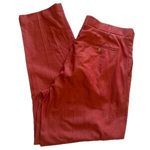 Southern Pines mens Red Chino Pants 34W 30L Preppy Ivy Polished Cotton Nantucket